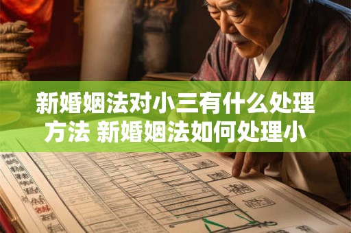 新婚姻法对小三有什么处理方法 新婚姻法如何处理小三