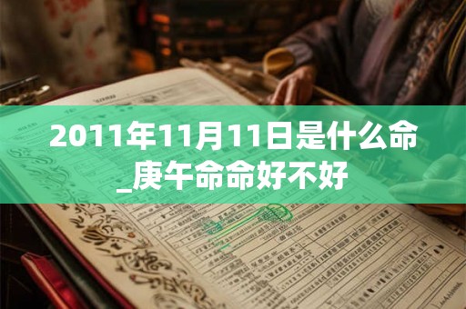 2011年11月11日是什么命_庚午命命好不好