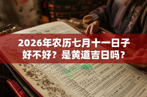 2026年农历七月十一日子好不好？是黄道吉日吗？
