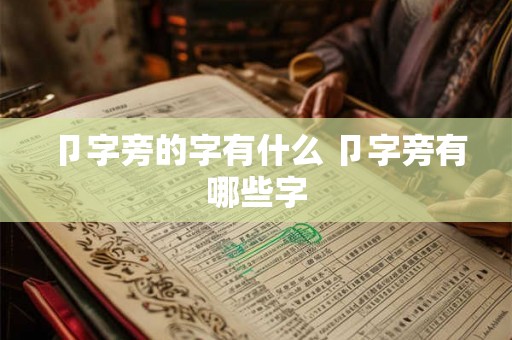 卩字旁的字有什么 卩字旁有哪些字