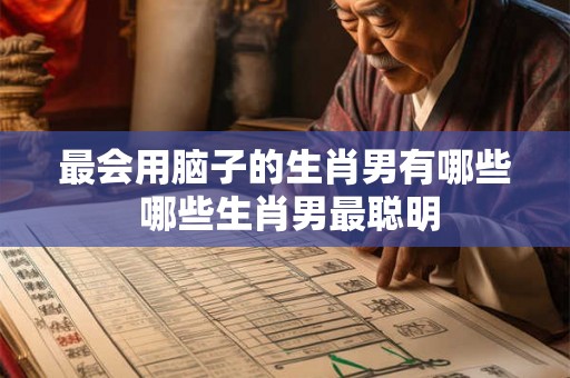 最会用脑子的生肖男有哪些 哪些生肖男最聪明