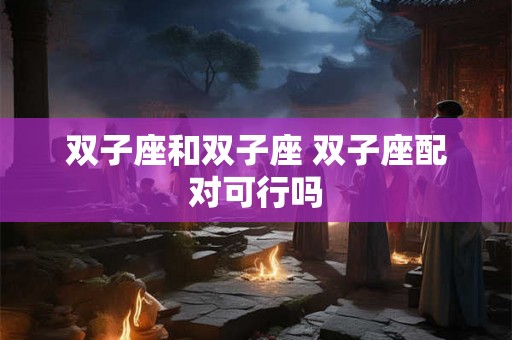 双子座和双子座 双子座配对可行吗