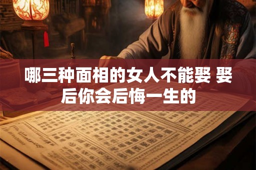 哪三种面相的女人不能娶 娶后你会后悔一生的