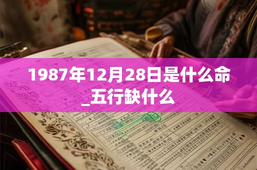1987年12月28日是什么命_五行缺什么