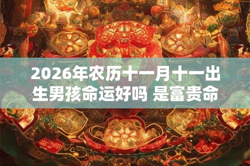 2026年农历十一月十一出生男孩命运好吗 是富贵命吗