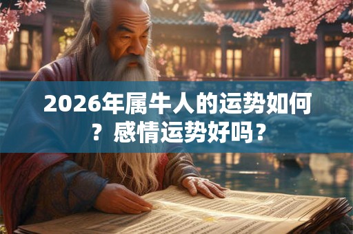2026年属牛人的运势如何?感情运势好吗? 2026年属牛人的运势如何?感情运势好吗?