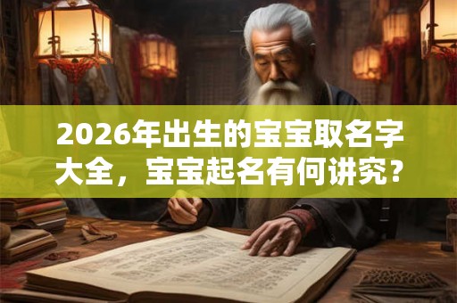 2026年出生的宝宝取名字大全，宝宝起名有何讲究？