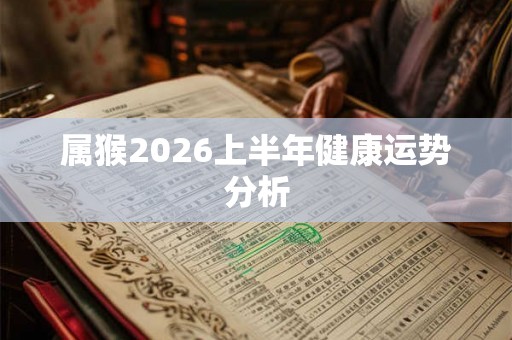 属猴2026上半年健康运势分析