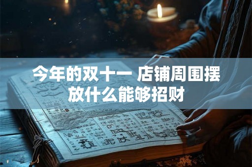 今年的双十一 店铺周围摆放什么能够招财