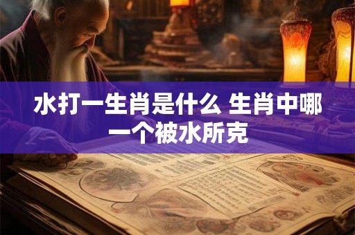 水打一生肖是什么 生肖中哪一个被水所克 水打一生肖是什么 生肖中哪一个被水所克