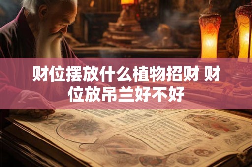 财位摆放什么植物招财 财位放吊兰好不好