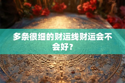 多条很细的财运线财运会不会好？