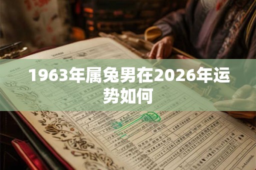 1963年属兔男在2026年运势如何