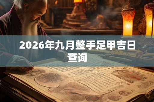 2026年九月整手足甲吉日查询