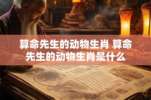 算命先生的动物生肖 算命先生的动物生肖是什么