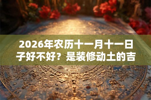 2026年农历十一月十一日子好不好?是装修动土的吉日吗? 2026年农历十一月十一日子好不好?是装修动土的吉日吗?