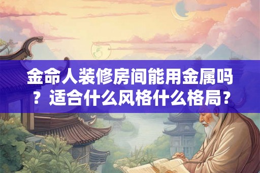 金命人装修房间能用金属吗？适合什么风格什么格局？