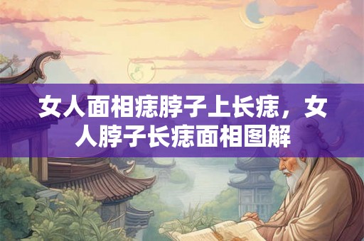 女人面相痣脖子上长痣，女人脖子长痣面相图解