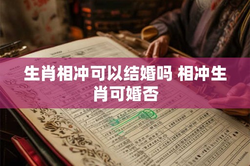 生肖相冲可以结婚吗 相冲生肖可婚否