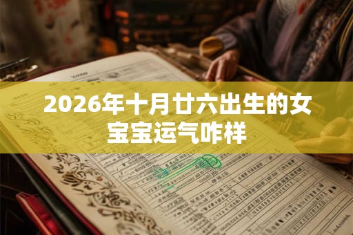 2026年十月廿六出生的女宝宝运气咋样 2026年十月廿六出生的女宝宝运气咋样