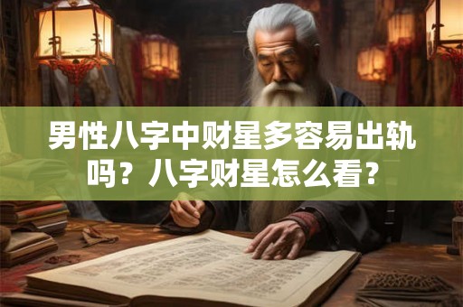 男性八字中财星多容易出轨吗？八字财星怎么看？