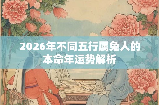 2026年不同五行属兔人的本命年运势解析