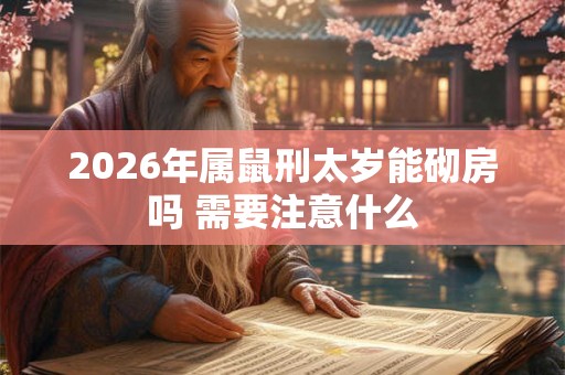 2026年属鼠刑太岁能砌房吗 需要注意什么