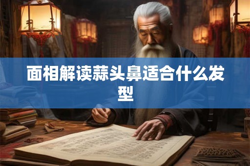 面相解读蒜头鼻适合什么发型