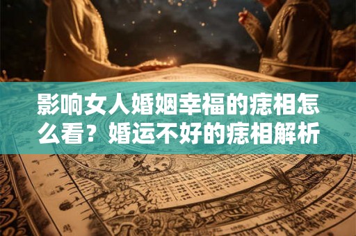 影响女人婚姻幸福的痣相怎么看？婚运不好的痣相解析！