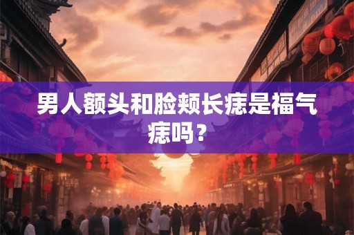男人额头和脸颊长痣是福气痣吗？