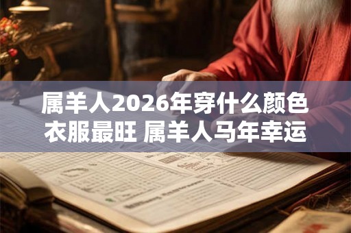 属羊人2026年穿什么颜色衣服最旺 属羊人马年幸运色是什么
