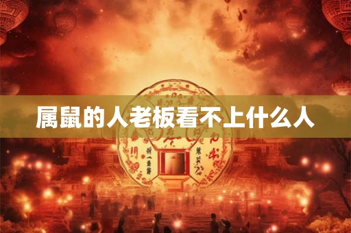属鼠的人老板看不上什么人