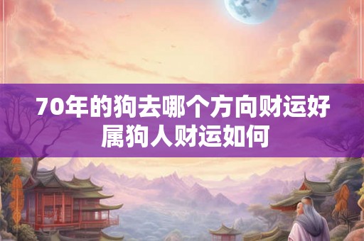 70年的狗去哪个方向财运好 属狗人财运如何