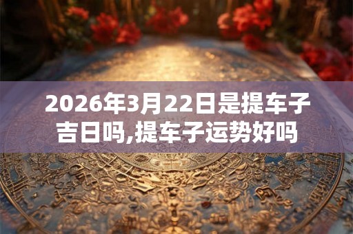 2026年3月22日是提车子吉日吗,提车子运势好吗