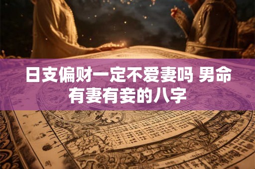 日支偏财一定不爱妻吗 男命有妻有妾的八字 日支偏财一定不爱妻吗 男命有妻有妾的八字