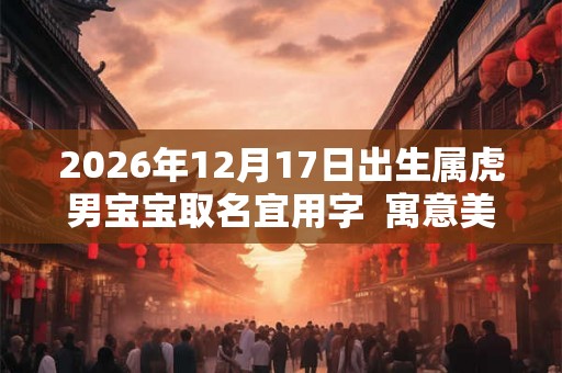 2026年12月17日出生属虎男宝宝取名宜用字 寓意美好的名字 2026年12月17日出生属虎男宝宝取名宜用字 寓意美好的名字