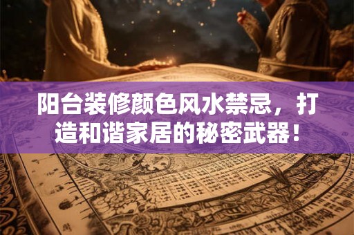 阳台装修颜色风水禁忌,打造和谐家居的秘密武器! 阳台装修颜色风水禁忌,打造和谐家居的秘密武器!