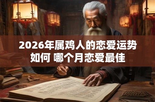 2026年属鸡人的恋爱运势如何 哪个月恋爱最佳