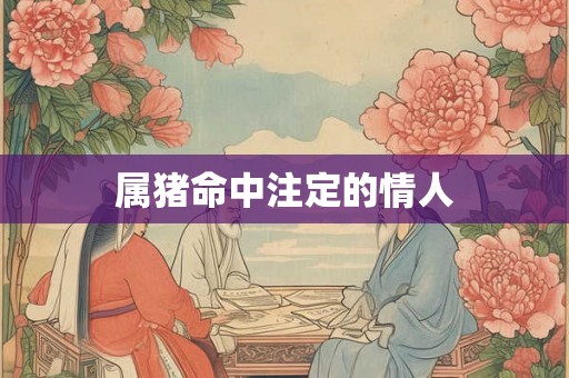 属猪命中注定的情人