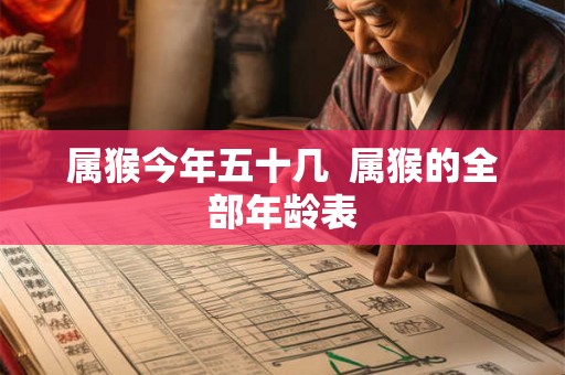 属猴今年五十几  属猴的全部年龄表