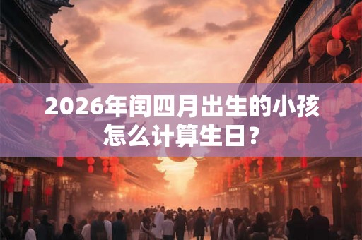 2026年闰四月出生的小孩怎么计算生日？