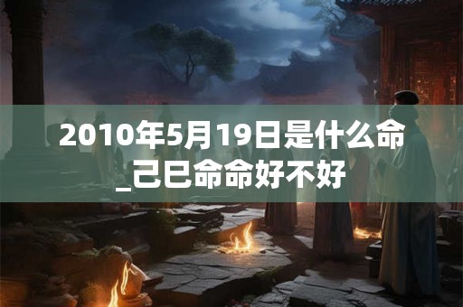 2010年5月19日是什么命_己巳命命好不好