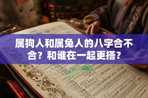 属狗人和属兔人的八字合不合？和谁在一起更搭？