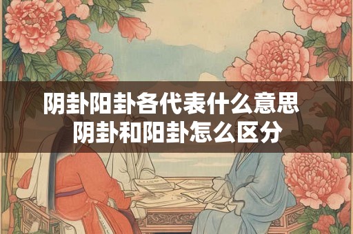 阴卦阳卦各代表什么意思  阴卦和阳卦怎么区分