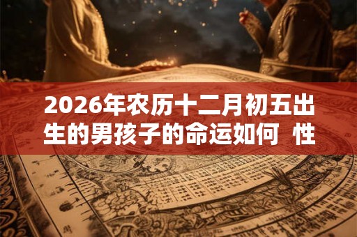 2026年农历十二月初五出生的男孩子的命运如何  性格好不好