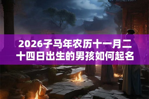 2026子马年农历十一月二十四日出生的男孩如何起名？