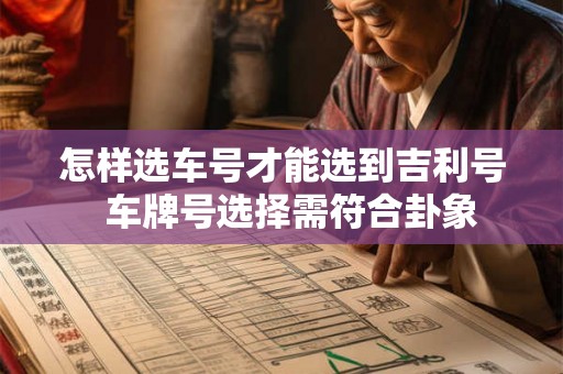 怎样选车号才能选到吉利号 车牌号选择需符合卦象 怎样选车号才能选到吉利号 车牌号选择需符合卦象