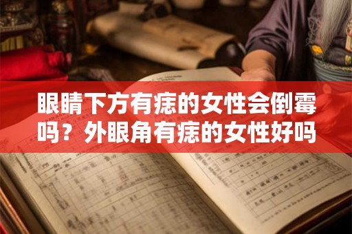 眼睛下方有痣的女性会倒霉吗？外眼角有痣的女性好吗？