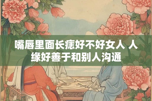 嘴唇里面长痣好不好女人 人缘好善于和别人沟通