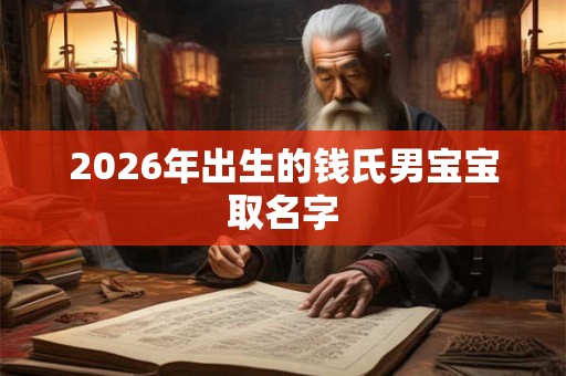 2026年出生的钱氏男宝宝取名字